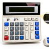 Grey Podokas Office Calculator with Large LCD Display-3