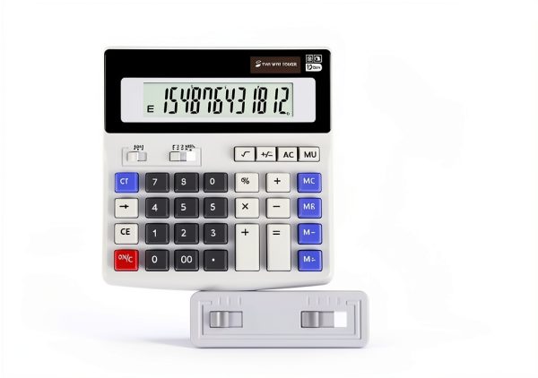 Grey Podokas Office Calculator with Large LCD Display-4