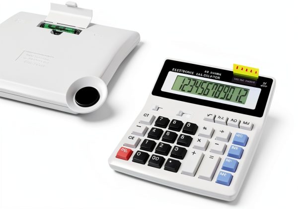Grey Podokas Office Calculator with Large LCD Display-2