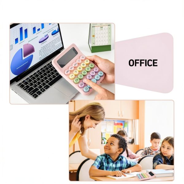 Pink Calculator CHAKAKA Large LCD Desktop-5