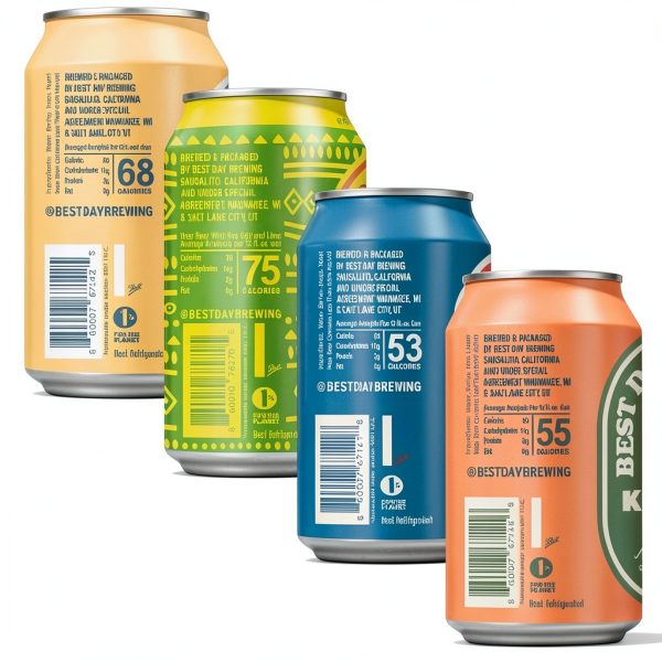 Best Day Brewing Non-Alcoholic Beer Variety Pack Low Calorie-1