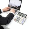 Grey Podokas Office Calculator with Large LCD Display-5