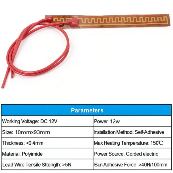 Harissess HC19 Polyimide Heating Film 93x10mm Lab Hot Plate Accessory-2