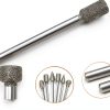 Stone Carving Set Polishing Diamond Burrs, Rotary Tools Accessories Grinding Burrs with 1/8 inch Shank For Carving, Engraving, Grinding, Polishing Stone, Glass, Jewelry, Ceramics, Rock-1