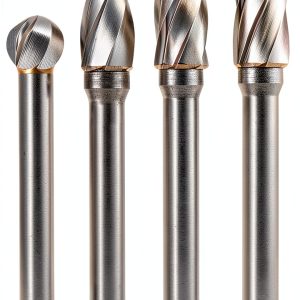 Sworker 4Pcs Carbide Burr Set 1/4" Aluminum Wide-Flute Cut-0