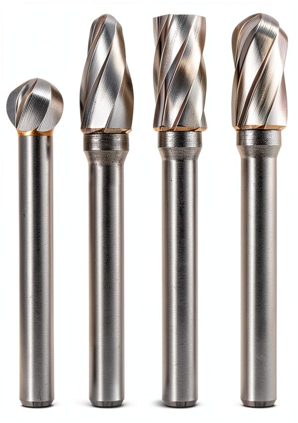 Sworker 4Pcs Carbide Burr Set 1/4" Aluminum Wide-Flute Cut-0