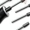 Double Cut Carbide Rotary Burr Set 20pcs Lukcase 1/8" Shank 2 Collets-3