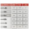 Diamond Grinding Bit Set 20Pcs 120 Grit 1/8" Shank by Nakonic Burrs-2