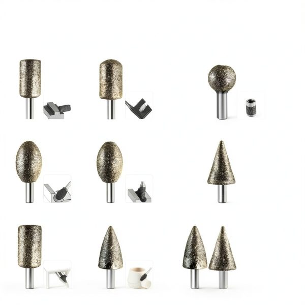Diamond Grinder Bits LuMuank 20pcs 1/8" Shank 120-Grit Rotary Tool Set-2