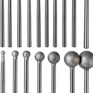 Stone Carving Set Diamond Burr Bits Dremel Compatible 2.35mm & 3mm-0