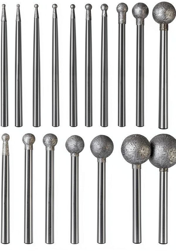 Stone Carving Set Diamond Burr Bits Dremel Compatible 2.35mm & 3mm-0