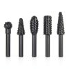 5-Piece Rotary Burr Set – 1/4" Shank Fits Drills & Rotary Tools-4