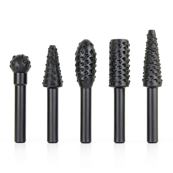 5-Piece Rotary Burr Set – 1/4" Shank Fits Drills & Rotary Tools-4