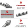 Diamond Grinding Bit Set 20Pcs 120 Grit 1/8" Shank by Nakonic Burrs-5