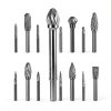 Double Cut Carbide Rotary Burr Set 20pcs Lukcase 1/8" Shank 2 Collets-1