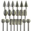 Diamond Grinder Bits LuMuank 20pcs 1/8" Shank 120-Grit Rotary Tool Set-0