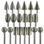 Diamond Grinder Bits LuMuank 20pcs 1/8" Shank 120-Grit Rotary Tool Set-0