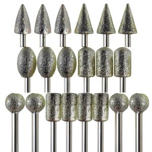 Diamond Grinder Bits LuMuank 20pcs 1/8" Shank 120-Grit Rotary Tool Set-0