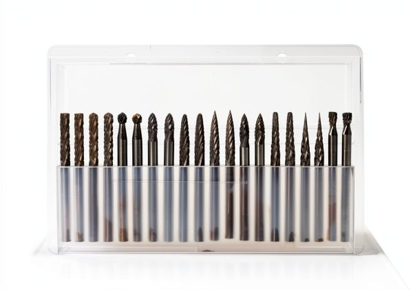 Carbide Burrs Set JESTUOUS 1/8 Shank Double Cut Tungsten Carbide 20pcs-1
