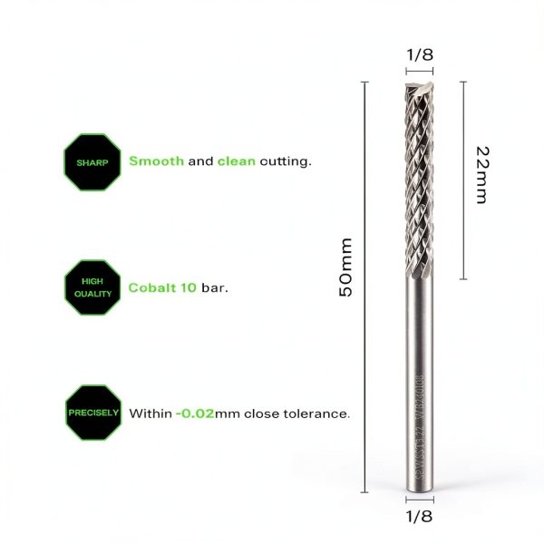 Tungsten Carbide Burr 1/8 Inch SHARPRO Cutting Tool Ultra‑High Speed-1